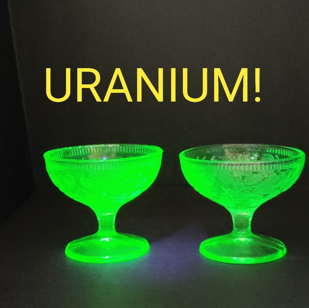 VASELINE SHERBET GLASSES⭐